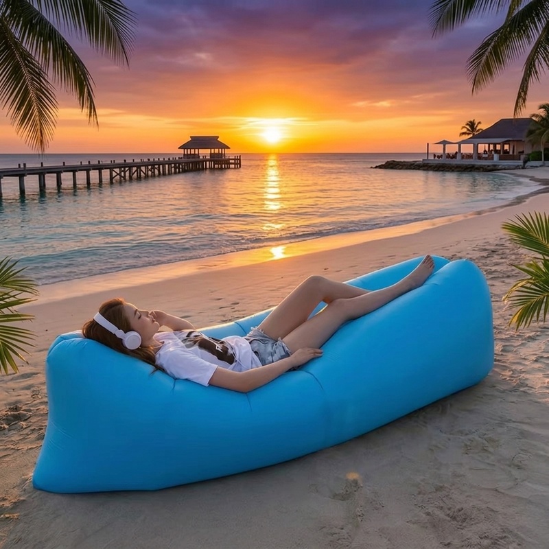 Outdoor Furniture European - Divano Gonfiabile Portatile, Lettino Impermeabile a