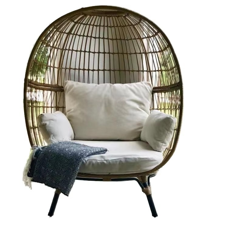 Outdoor Furniture Egg Chair - Sedia a dondolo in vimini e