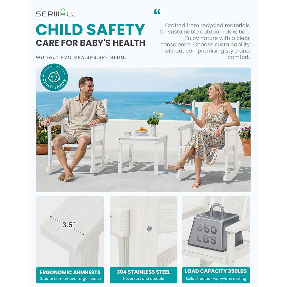 Set di 2 sedie a dondolo da es - Outdoor Furniture Ofo recensione e prezzo