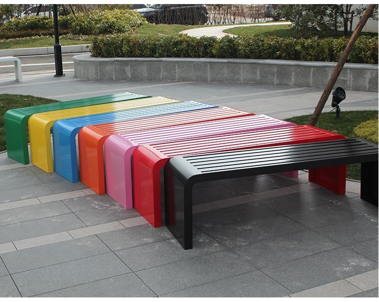 Panca in metallo in acciaio la - Outdoor Furniture Green recensione e prezzo