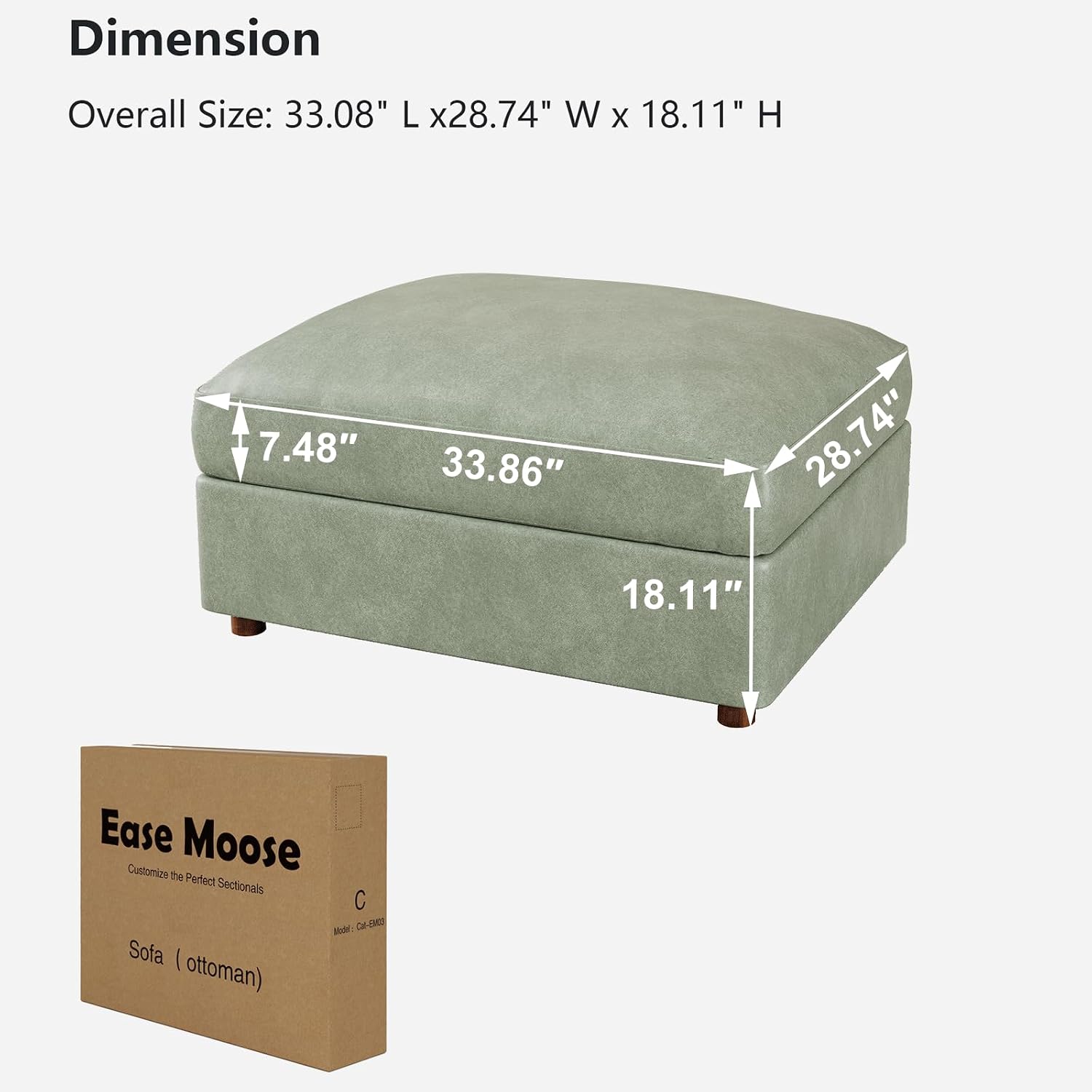 Modulo Pouf in Ecopelle Verde  - Outdoor Furniture Green recensione e prezzo