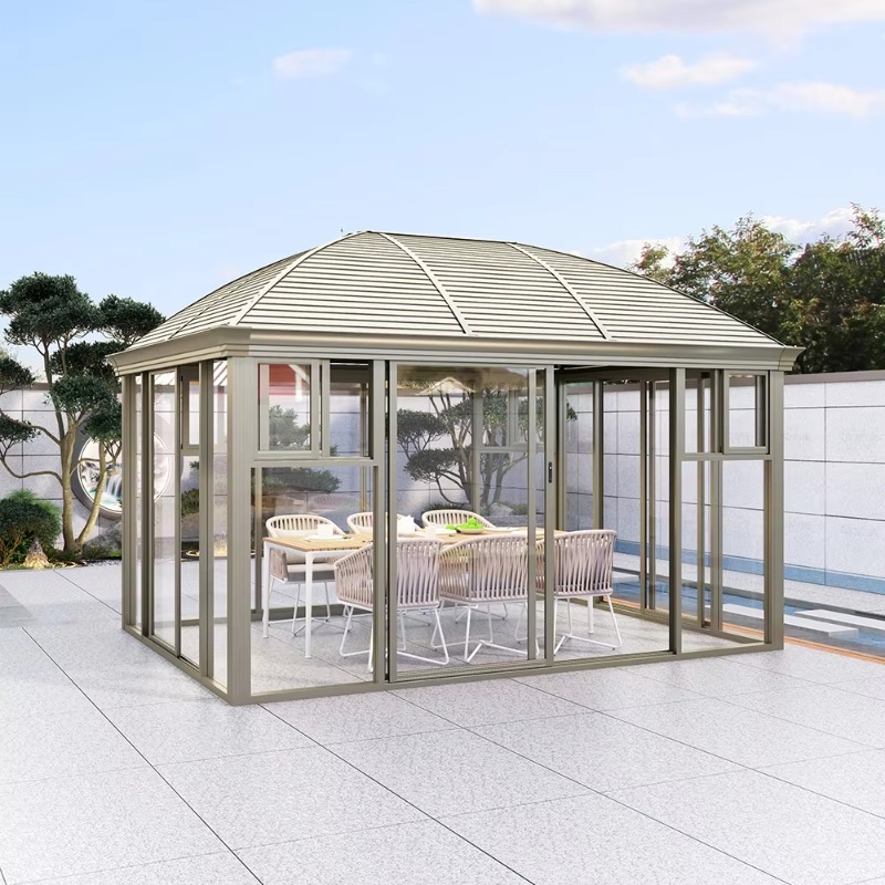 Verande Autoportanti in Vetro, - Outdoor Furniture Gazebo recensione e prezzo
