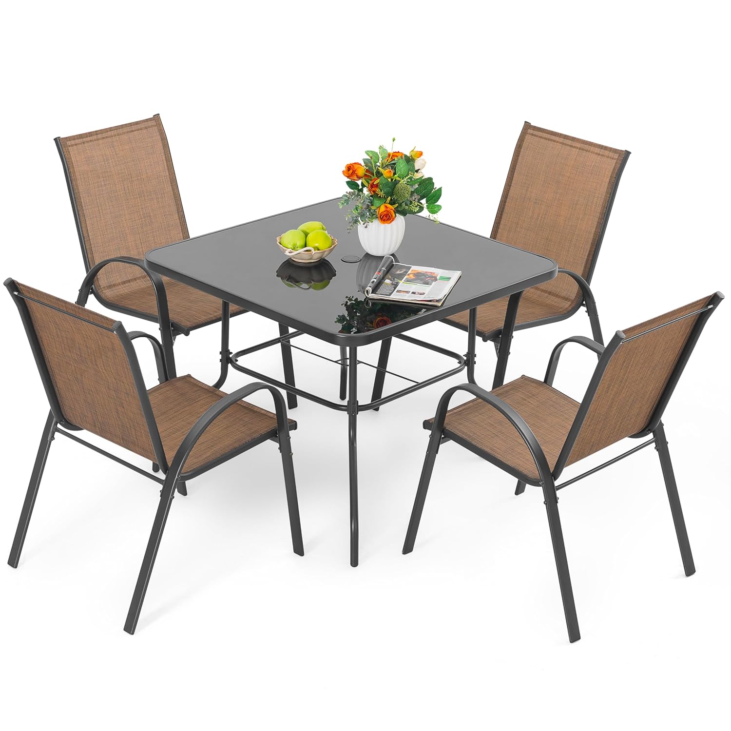 Set da pranzo da giardino a 5  - Outdoor Furniture Ofo recensione e prezzo