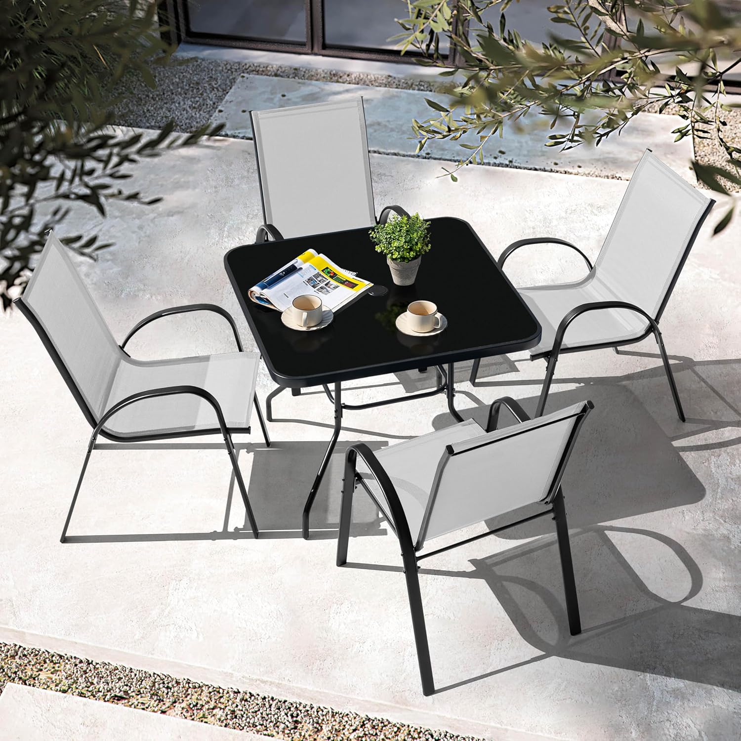 Set da pranzo da giardino a 5  - Outdoor Furniture Ofo recensione e prezzo