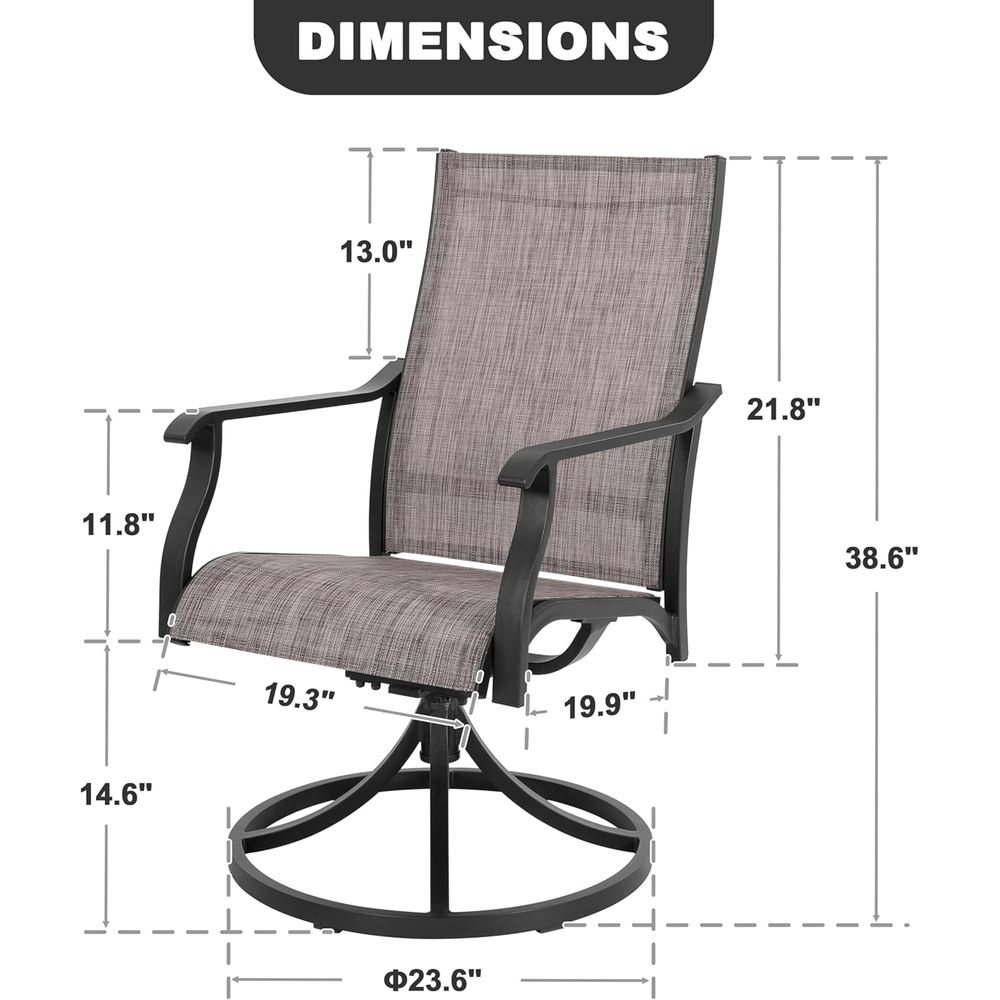 Set di 2 sedie da pranzo girev - Outdoor Furniture Ofo recensione e prezzo