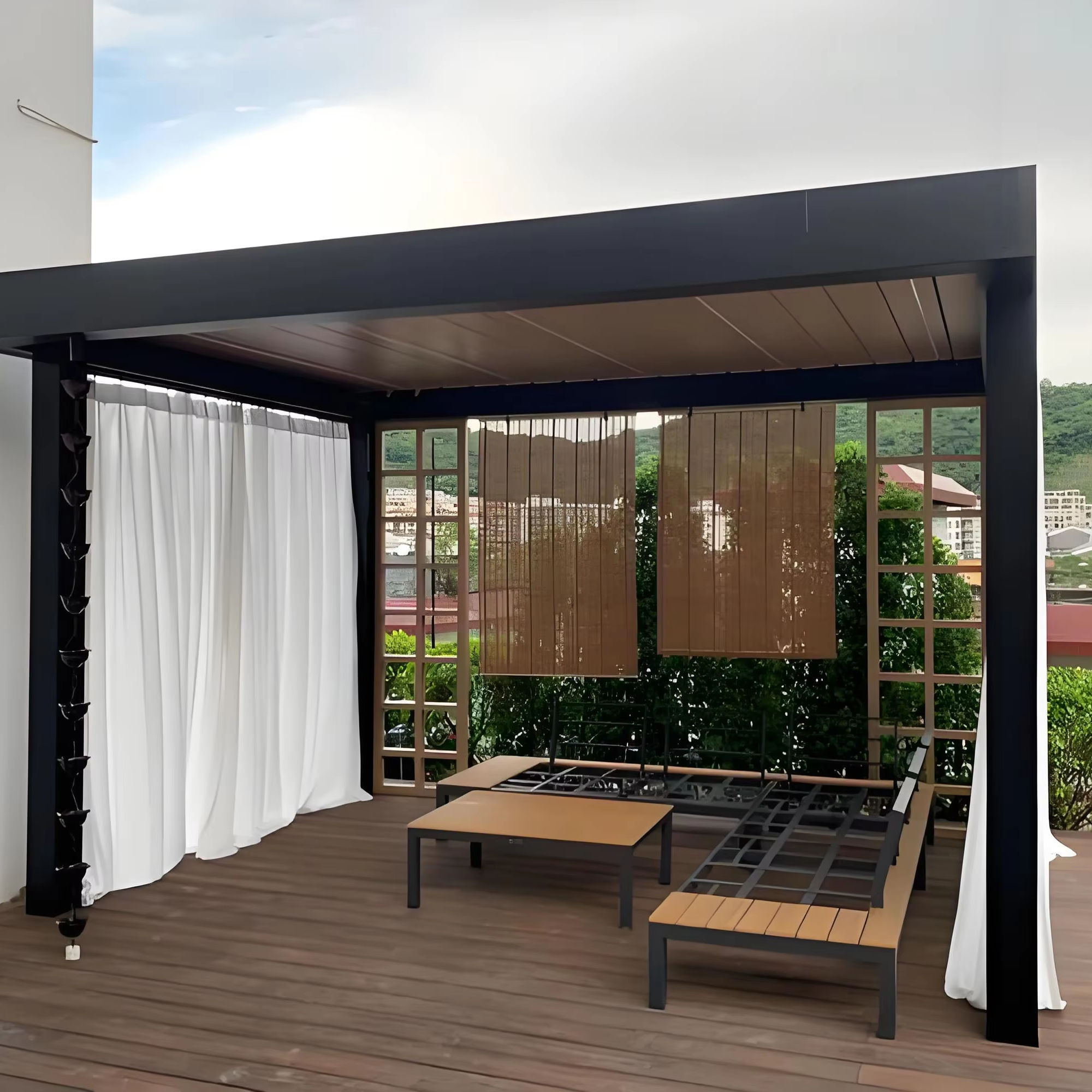 Pergola Rettangolare in Lega d - Outdoor Furniture Gazebo recensione e prezzo