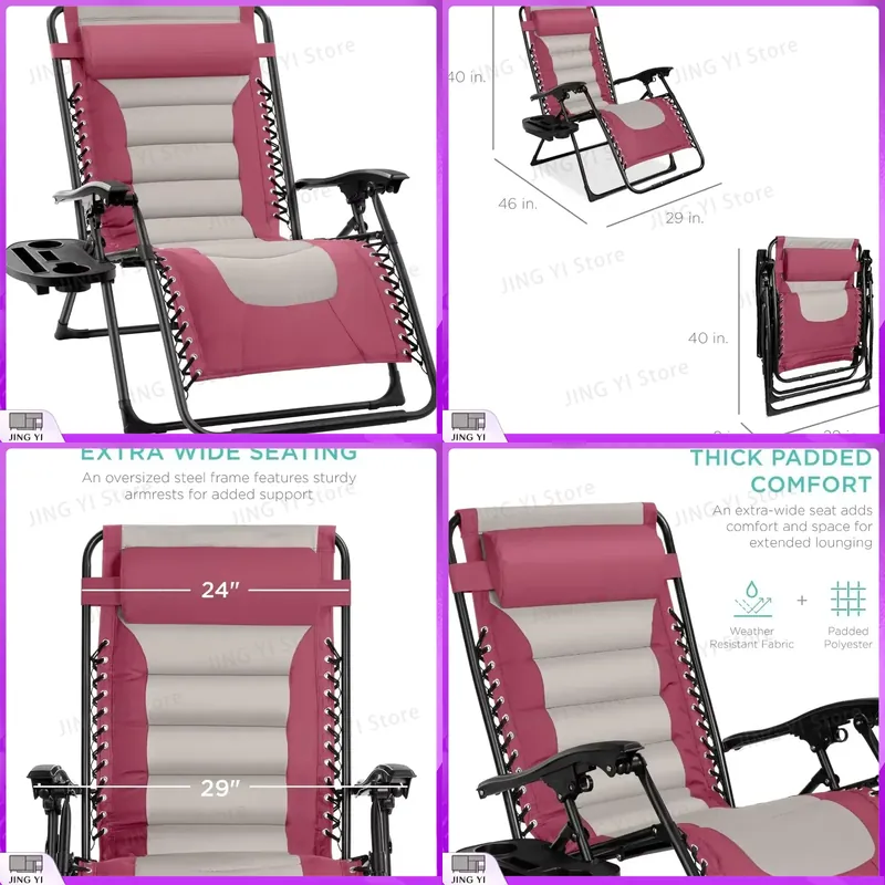 Set di 2 Sedie Sdraio Anti-Gra - Outdoor Furniture Xl recensione e prezzo