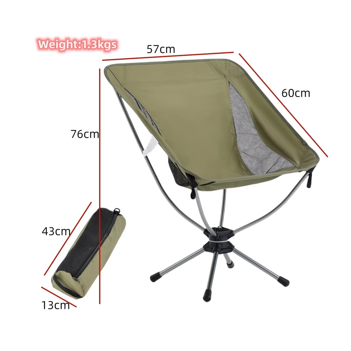Sedia da Campeggio Girevole in - Outdoor Furniture Recliner Set recensione e prezzo