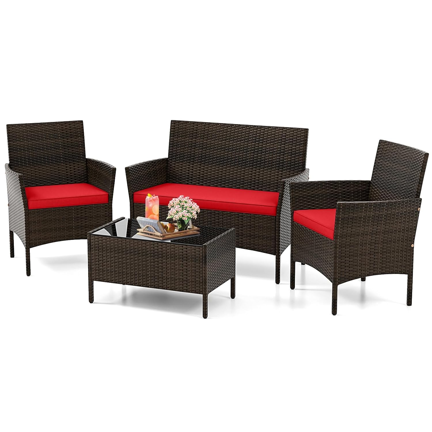 Set di Mobili da Giardino in 4 - Outdoor Furniture Ofo recensione e prezzo