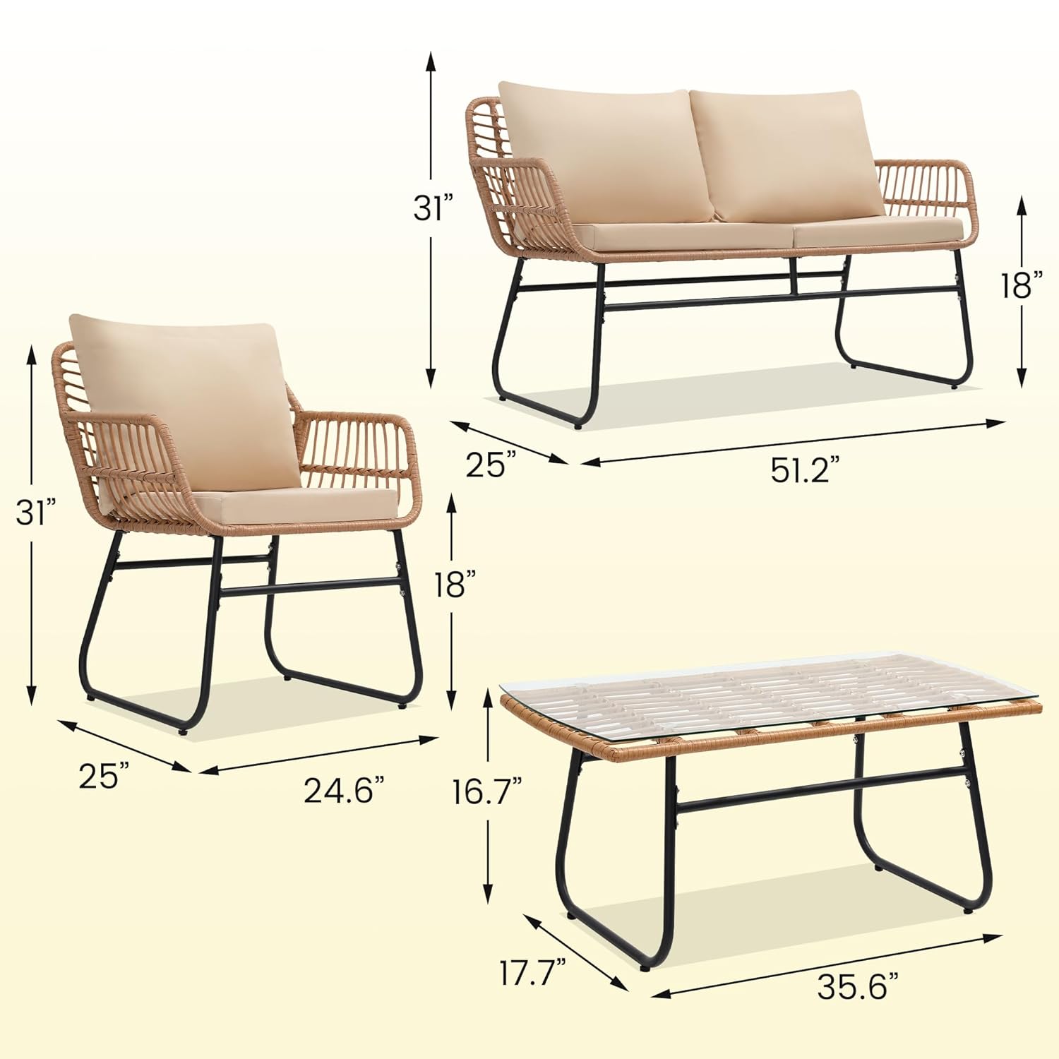 Set di mobili da esterno per p - Outdoor Furniture Ofo recensione e prezzo