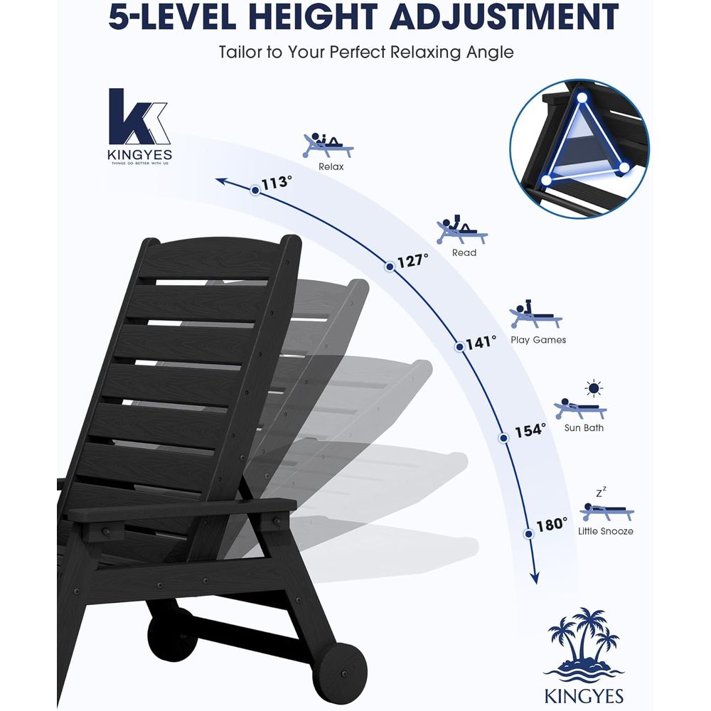 Set di 2 sedie a sdraio da est - Outdoor Furniture Ofo recensione e prezzo
