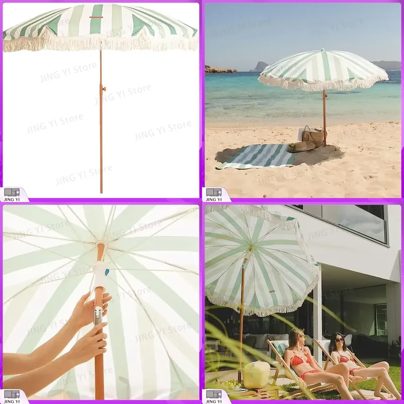 Ombrellone da Spiaggia Portati - Outdoor Furniture Green recensione e prezzo