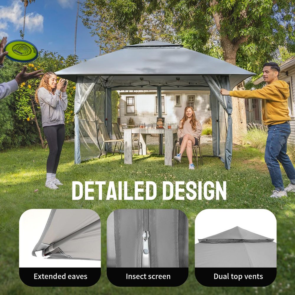 Gazebo Pop-Up 13x13, Tenda a B - Outdoor Furniture Gazebo recensione e prezzo